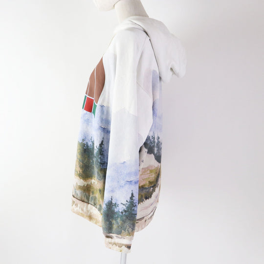 GUCCI Hoodie 672474 Main: 100% cotton Multi Trail Print sweatshirt Trail Print mens(Unisex) S Used Authentic