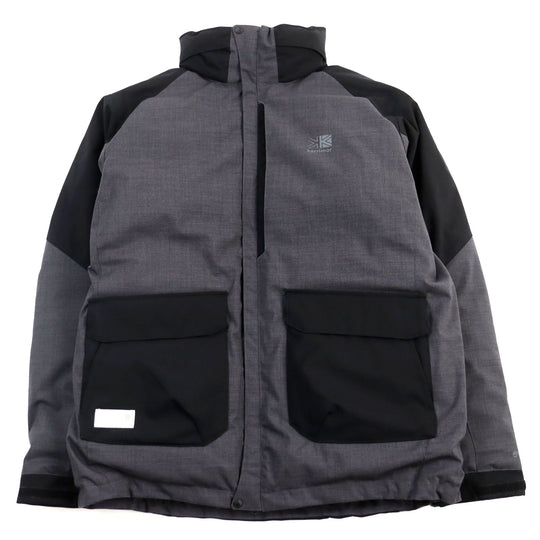 eYe COMME des GARCONS JUNYA WATANABE MAN Down jacket WH-J919 Outer: 50% wool, Outer: 50% polyester, Lining: 100% polyester, Filling: 90% down, Filling: 10% feather Gray black Wool Ester Toro Laminate mens L Used Authentic