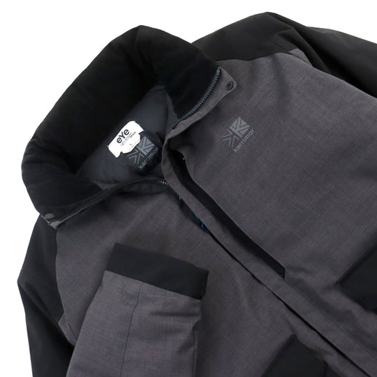 eYe COMME des GARCONS JUNYA WATANABE MAN Down jacket WH-J919 Outer: 50% wool, Outer: 50% polyester, Lining: 100% polyester, Filling: 90% down, Filling: 10% feather Gray black Wool Ester Toro Laminate mens L Used Authentic