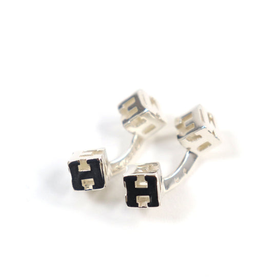 HERMES cuffs Main�FSV925 Silver mens Used Authentic