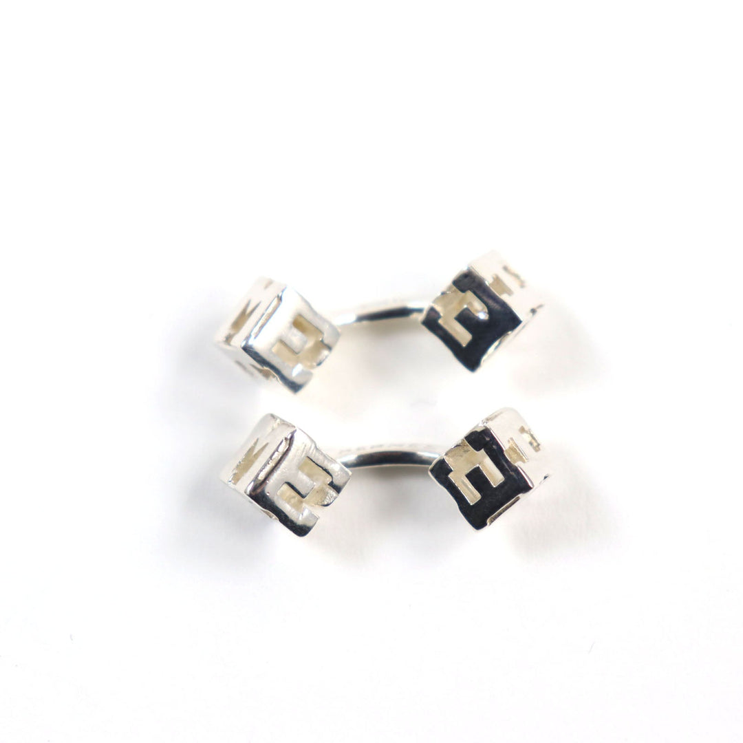 HERMES cuffs Main�FSV925 Silver mens Used Authentic