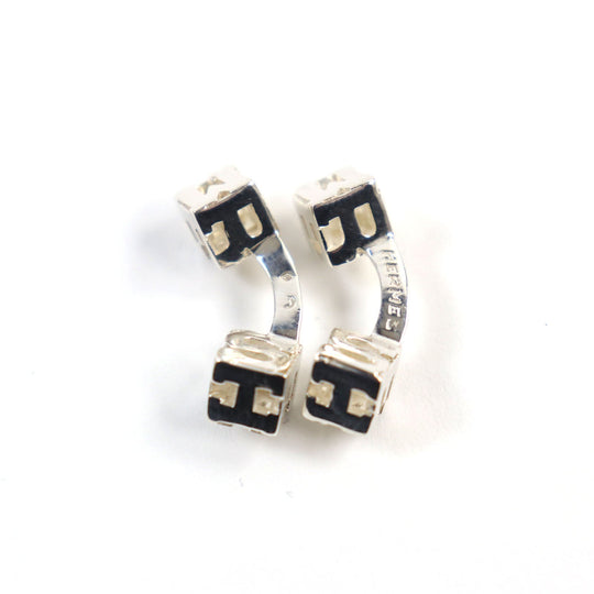 HERMES cuffs Main�FSV925 Silver mens Used Authentic