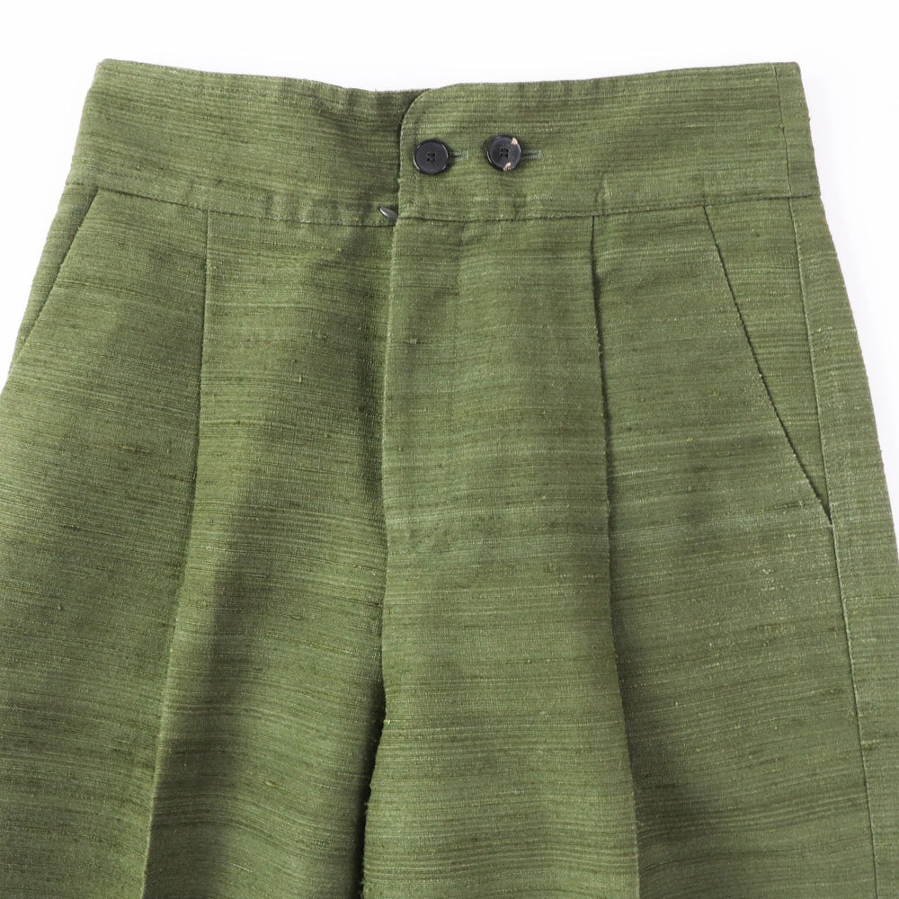 Christian Dior Wide pants 011P12A6044 Main: 100% silk khaki Women 40 Used Authentic