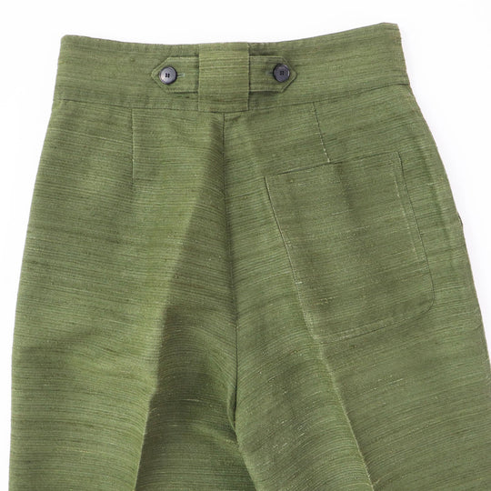 Christian Dior Wide pants 011P12A6044 Main: 100% silk khaki Women 40 Used Authentic