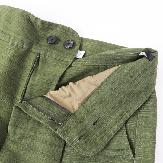 Christian Dior Wide pants 011P12A6044 Main: 100% silk khaki Women 40 Used Authentic
