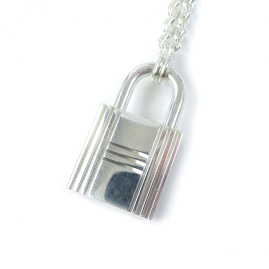 HERMES Necklace Main�FAG925 Silver Women Used Authentic