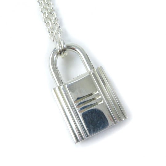 HERMES Necklace Main�FAG925 Silver Women Used Authentic