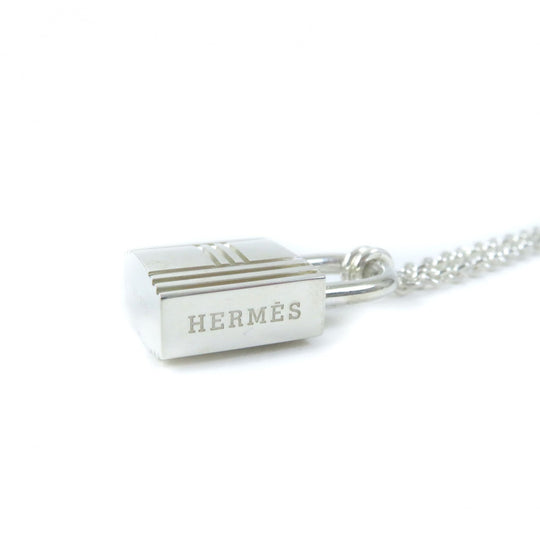 HERMES Necklace Main�FAG925 Silver Women Used Authentic