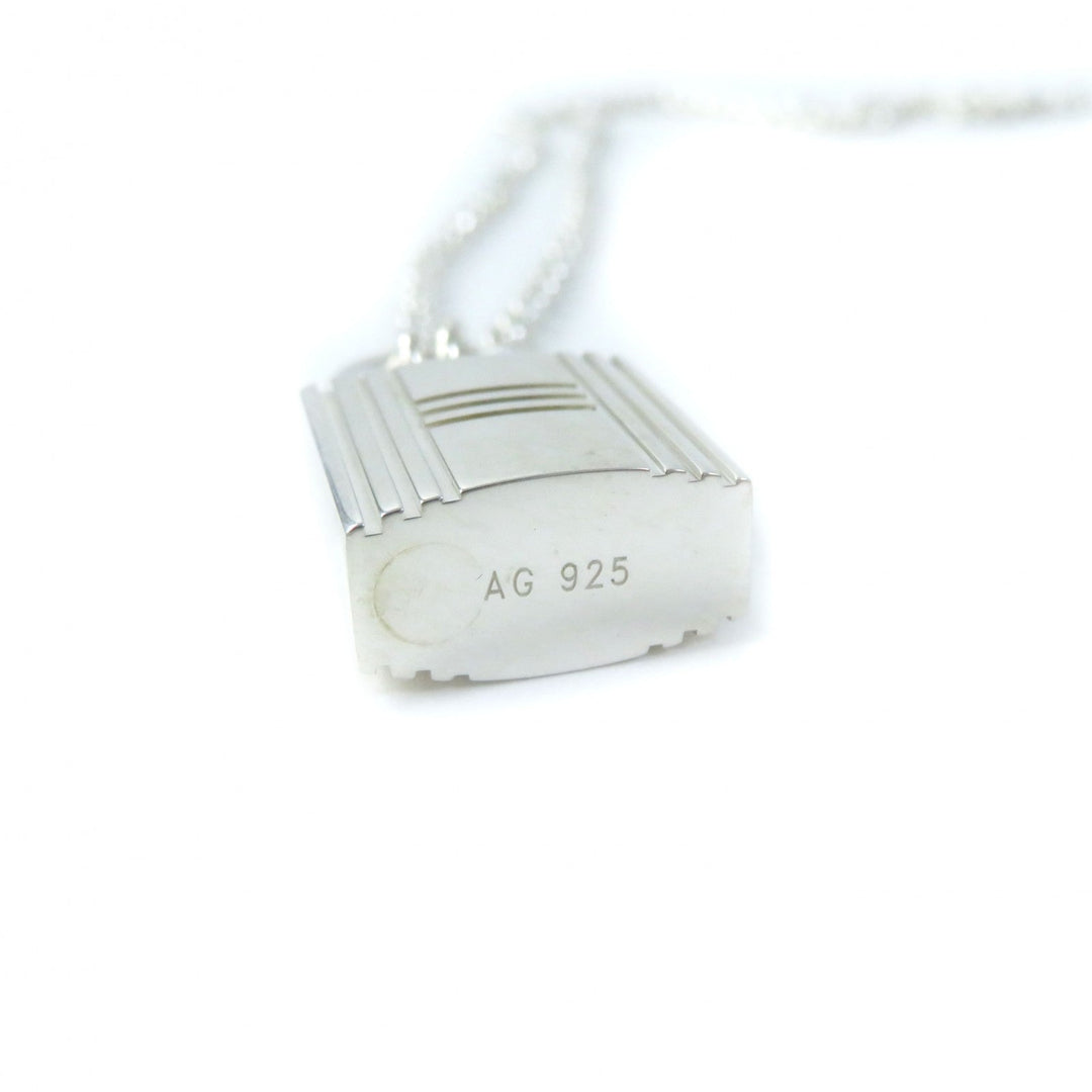 HERMES Necklace Main�FAG925 Silver Women Used Authentic