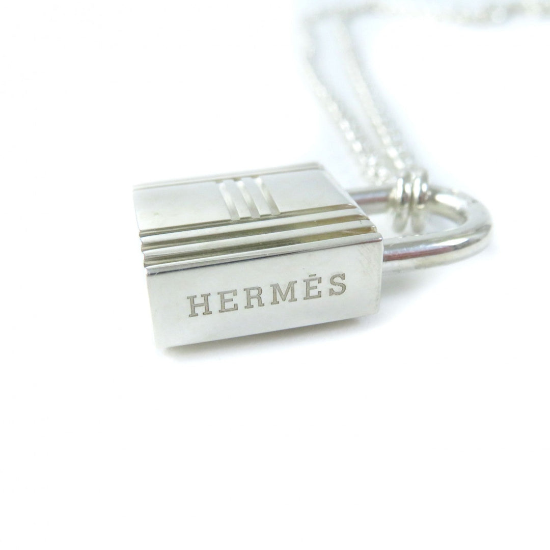 HERMES Necklace Main�FAG925 Silver Women Used Authentic