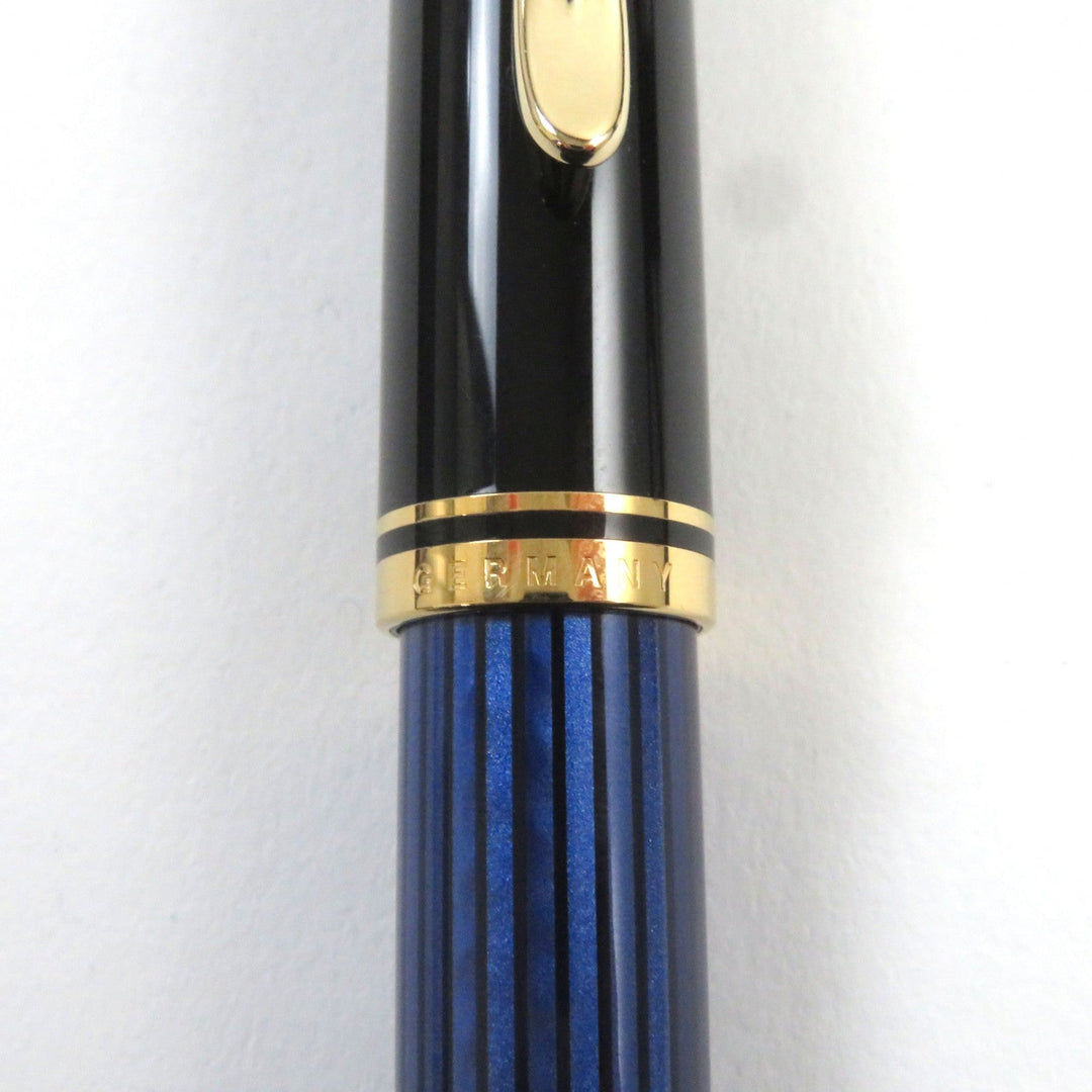 PERIKAN fountain pen Pen point: K14 Blue Black Stripe Pattern M400 SOUVERAN mens Used Authentic