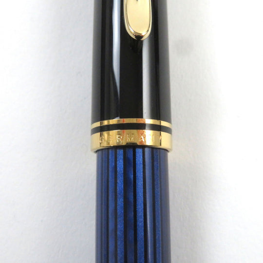 PERIKAN fountain pen Pen point: K14 Blue Black Stripe Pattern M400 SOUVERAN mens Used Authentic