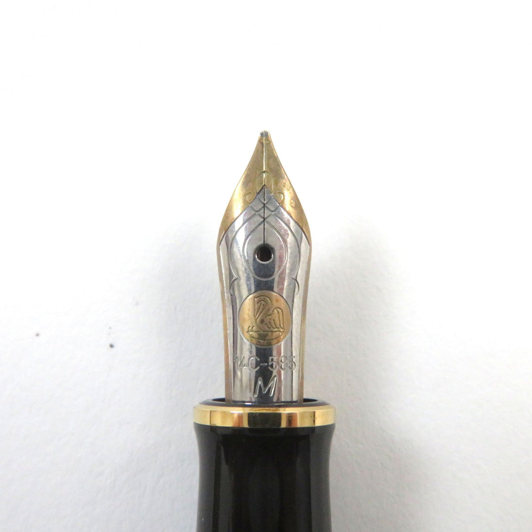 PERIKAN fountain pen Pen point: K14 Blue Black Stripe Pattern M400 SOUVERAN mens Used Authentic