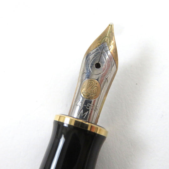 PERIKAN fountain pen Pen point: K14 Blue Black Stripe Pattern M400 SOUVERAN mens Used Authentic