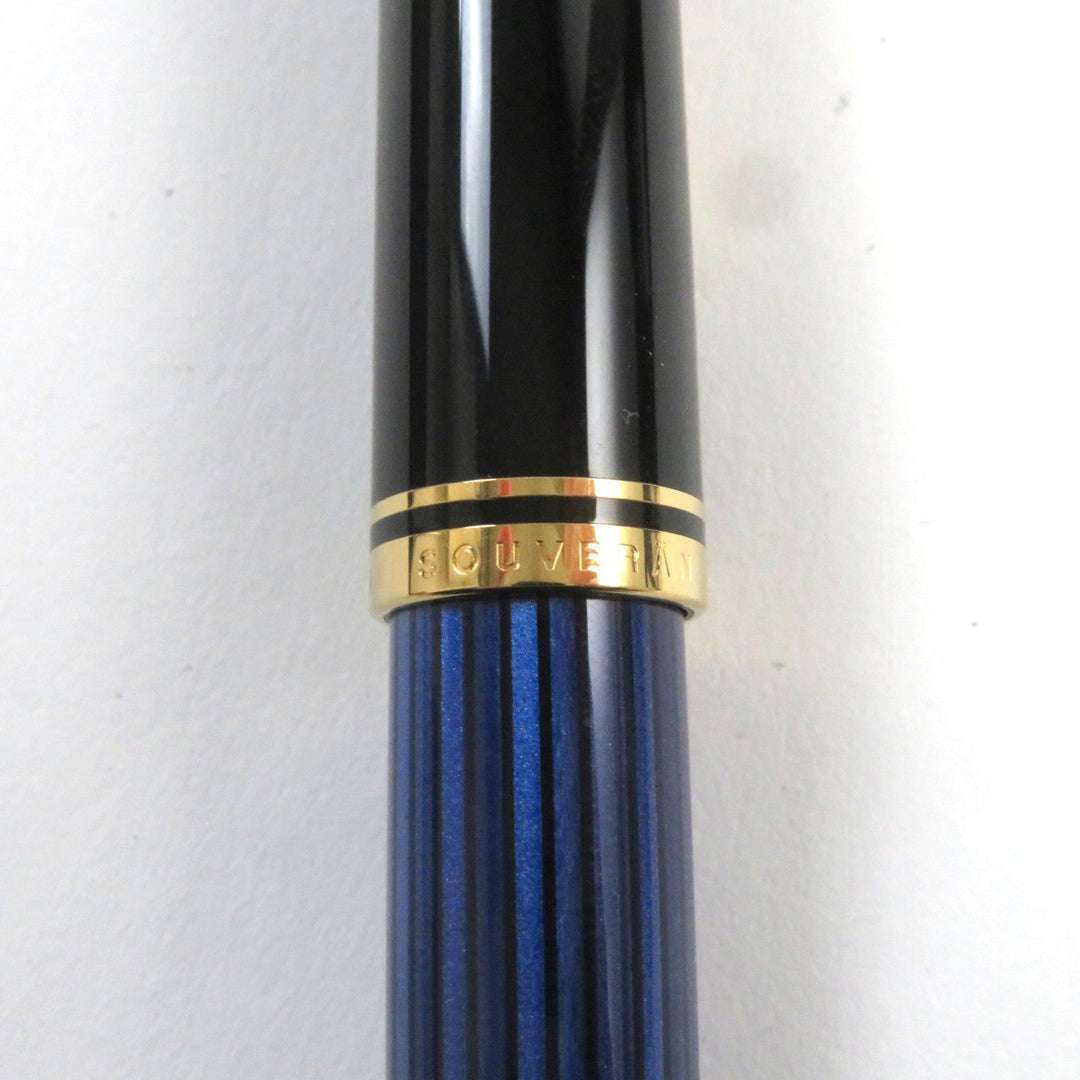 PERIKAN fountain pen Pen point: K14 Blue Black Stripe Pattern M400 SOUVERAN mens Used Authentic