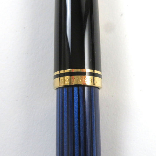 PERIKAN fountain pen Pen point: K14 Blue Black Stripe Pattern M400 SOUVERAN mens Used Authentic