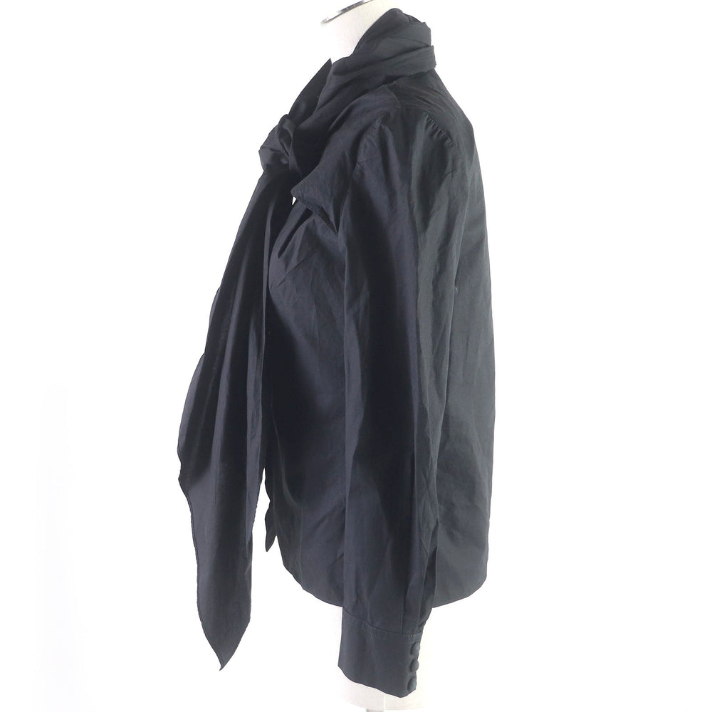 FENDI blouse FS7821 Main: 100% cotton black Women 36 Used Authentic