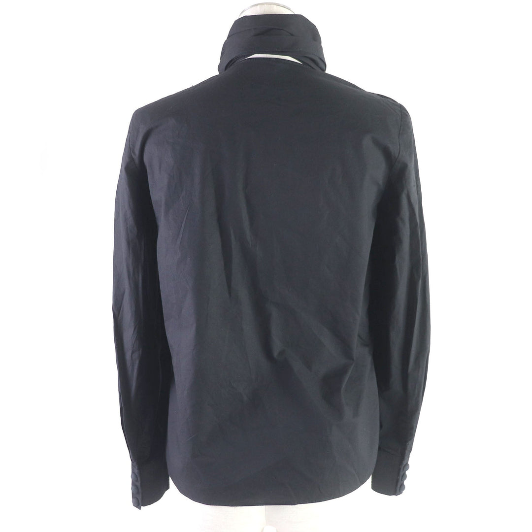 FENDI blouse FS7821 Main: 100% cotton black Women 36 Used Authentic