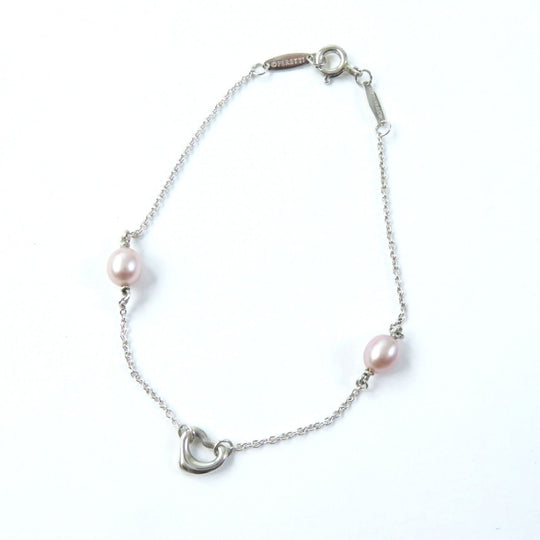 TIFFANY&Co. bracelet Main: SV925, Part: Pearl Silver pink Women Used Authentic