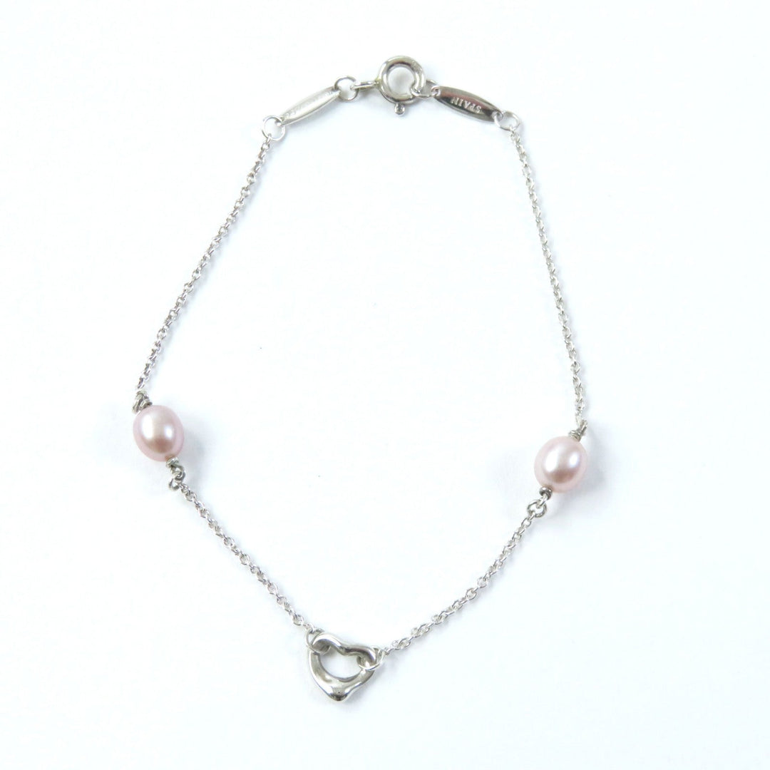 TIFFANY&Co. bracelet Main: SV925, Part: Pearl Silver pink Women Used Authentic