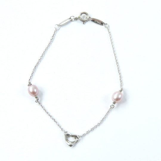 TIFFANY&Co. bracelet Main: SV925, Part: Pearl Silver pink Women Used Authentic