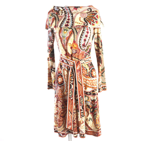LEONARD FASHION one piece Main: 100% wool multicolor Women M Used Authentic