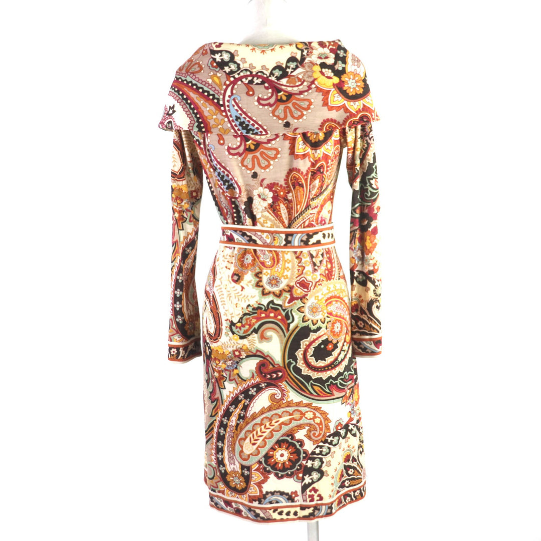 LEONARD FASHION one piece Main: 100% wool multicolor Women M Used Authentic