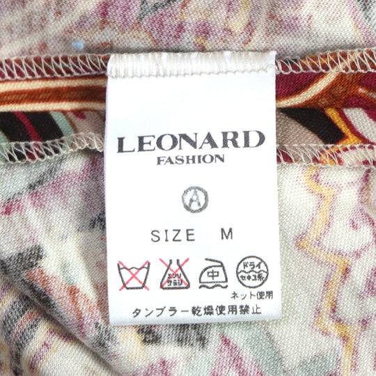 LEONARD FASHION one piece Main: 100% wool multicolor Women M Used Authentic
