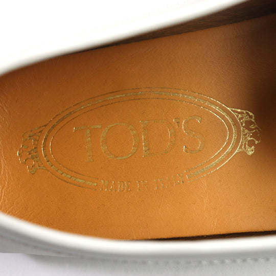 TOD�fS loafers Main: Leather Light gray Gommi-Nicate Women 35.5 Used Authentic