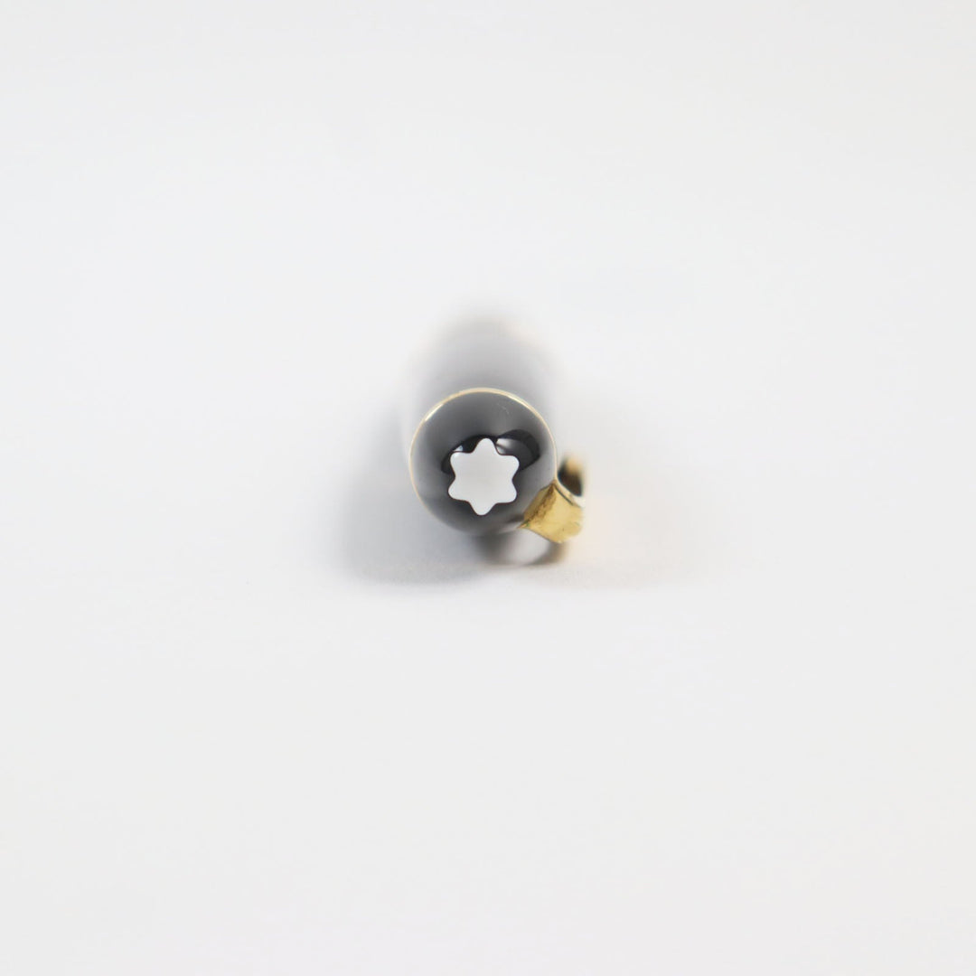 MONTBLANC fountain pen Main: Resin Nib: K14 Black gold Meisterstuck No.146 mens Used Authentic