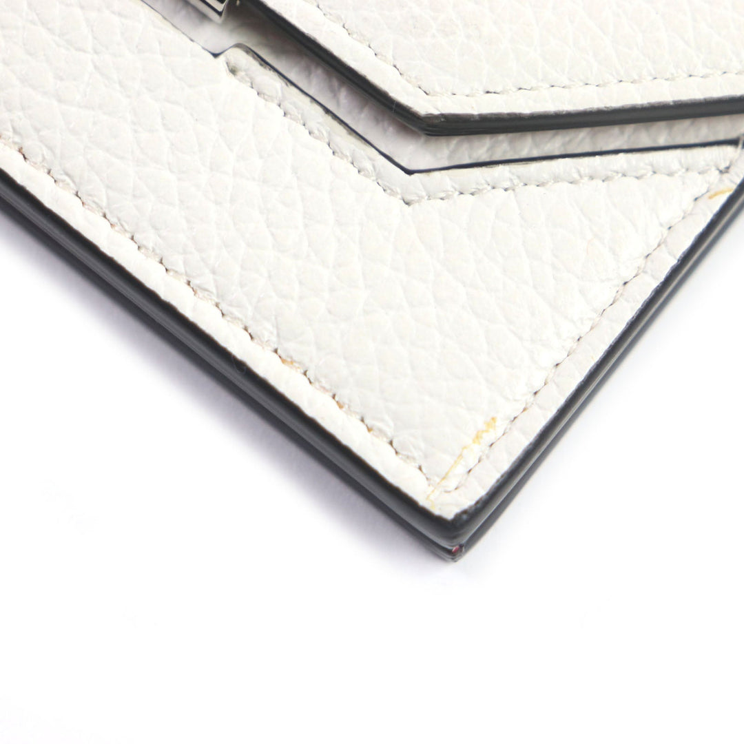 Christian Louboutin Coin case 1215121 Main: Leather white Eliza Chain Card Holder Women Used Authentic