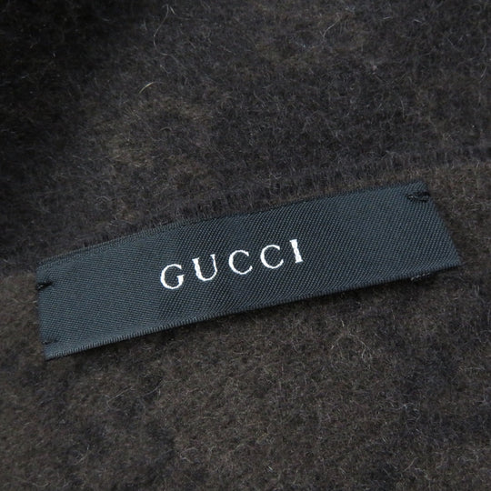 GUCCI Stall Main: 100% cashmere, Fur: 100% lapin Brown Women Used Authentic