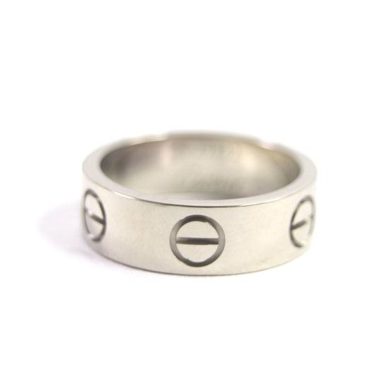 CARTIER Ring Main�F750 Silver Love Ring Women Used Authentic
