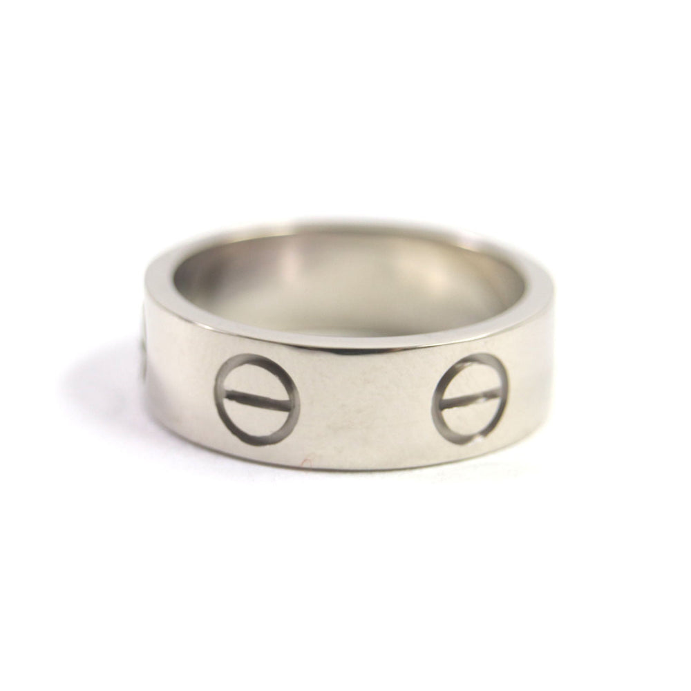 CARTIER Ring Main�F750 Silver Love Ring Women Used Authentic