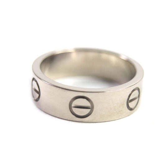 CARTIER Ring Main�F750 Silver Love Ring Women 50 Used Authentic