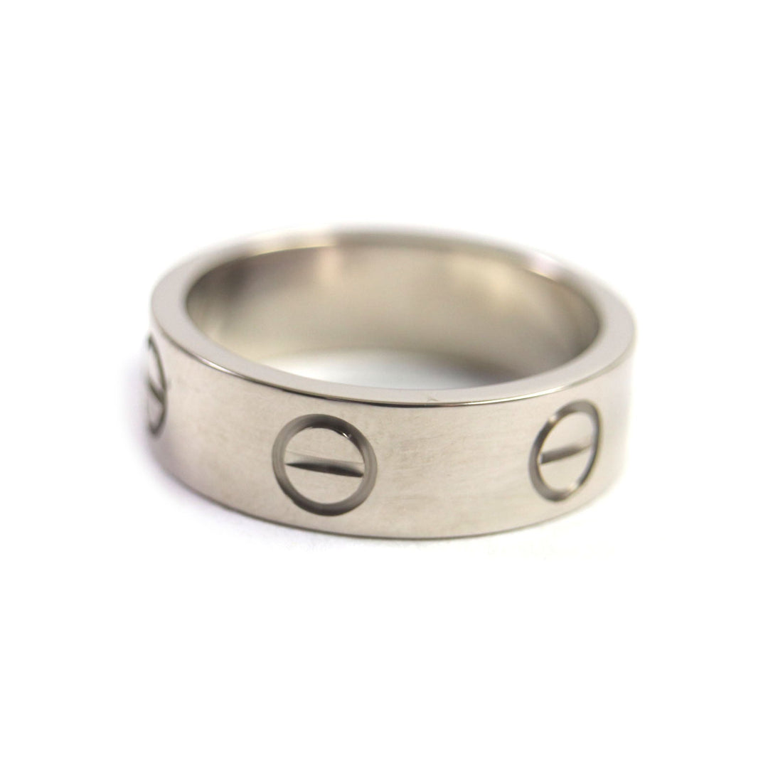CARTIER Ring Main�F750 Silver Love Ring Women 50 Used Authentic