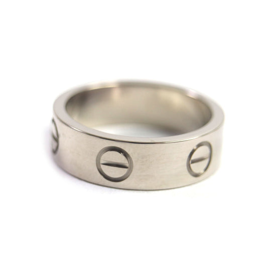 CARTIER Ring Main�F750 Silver Love Ring Women 50 Used Authentic