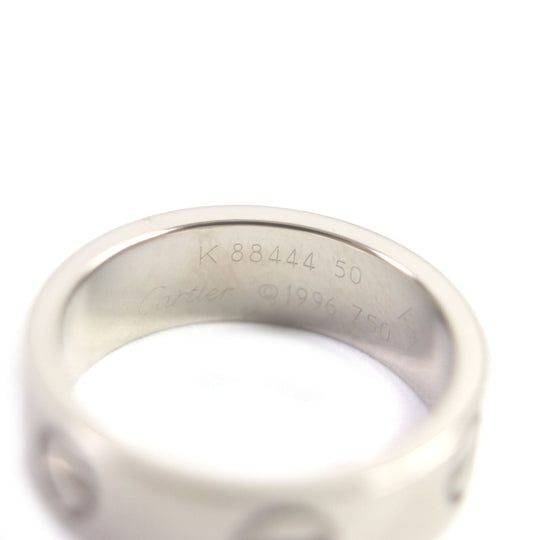 CARTIER Ring Main�F750 Silver Love Ring Women 50 Used Authentic