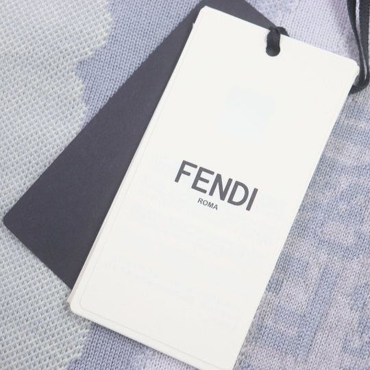 FENDI knit FZX039 Main: 68% cotton, Main: 32% nylon Yellow multicolor mens 46 Used Authentic