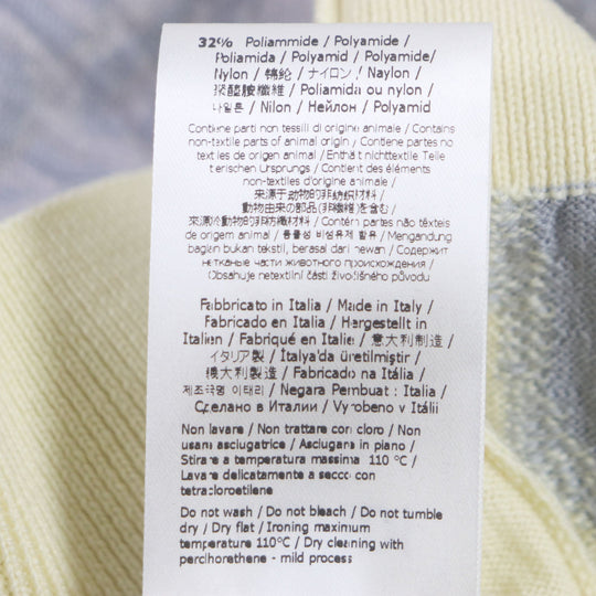 FENDI knit FZX039 Main: 68% cotton, Main: 32% nylon Yellow multicolor mens 46 Used Authentic