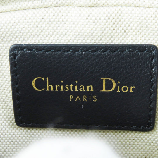 Christian Dior Waist bag Main: Canvas, Part: Leather Navy beige Oblique Women Used Authentic