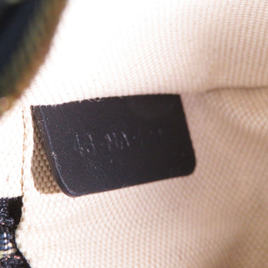 Christian Dior Waist bag Main: Canvas, Part: Leather Navy beige Oblique Women Used Authentic