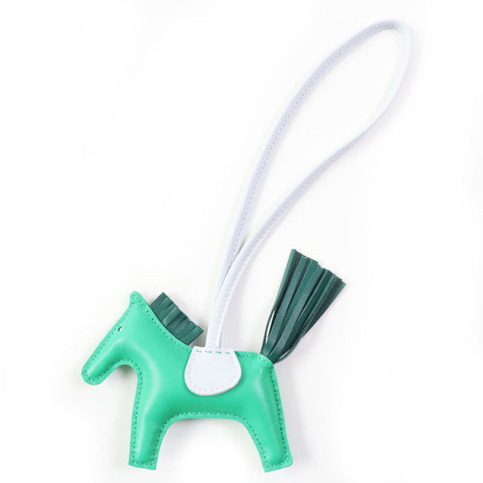 HERMES Bag charm Anyo Miro Mint/Malachite/Blue Brume Rodeo Charm PM Women Used Authentic