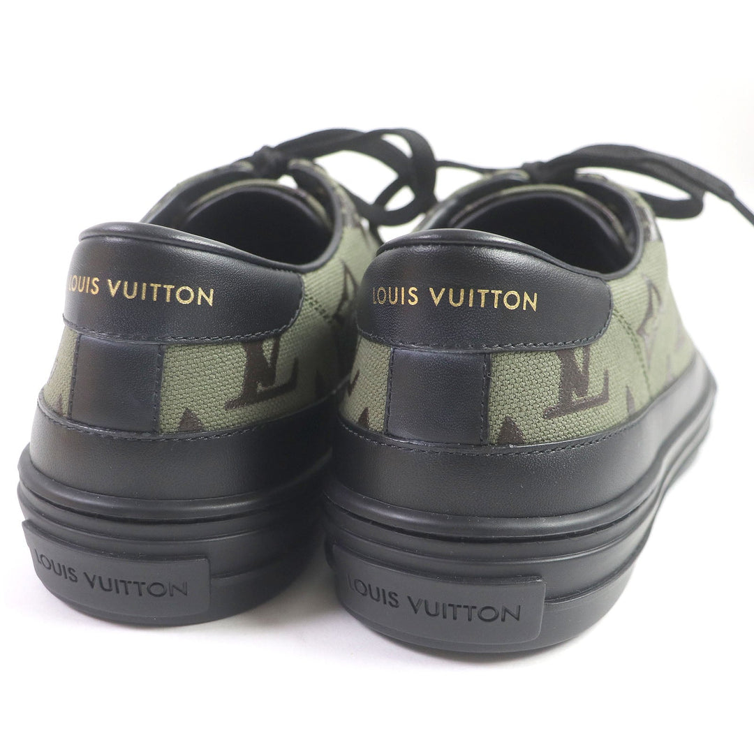 LOUIS VUITTON Low cut sneakers Main: Leather, Main: Canvas khaki Stellar Line Women 36 Used Authentic
