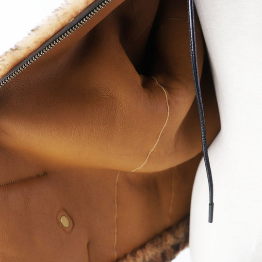 COACH Mouton coat 79203 Main: Mouton, Part: Lambskin, Part: Leather Brown Women Zero size Used Authentic