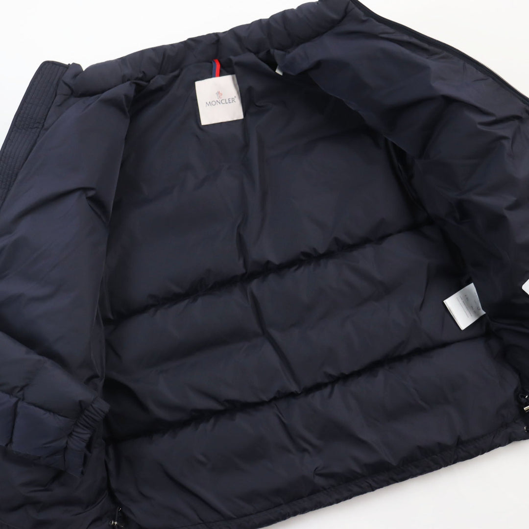 MONCLER Down jacket Outer: 100% nylon, Lining: 100% nylon, Filling: 90% down, Filling: 10% feather, Part: 100% nylon Dark navy SERVIERES mens 4 Used Authentic