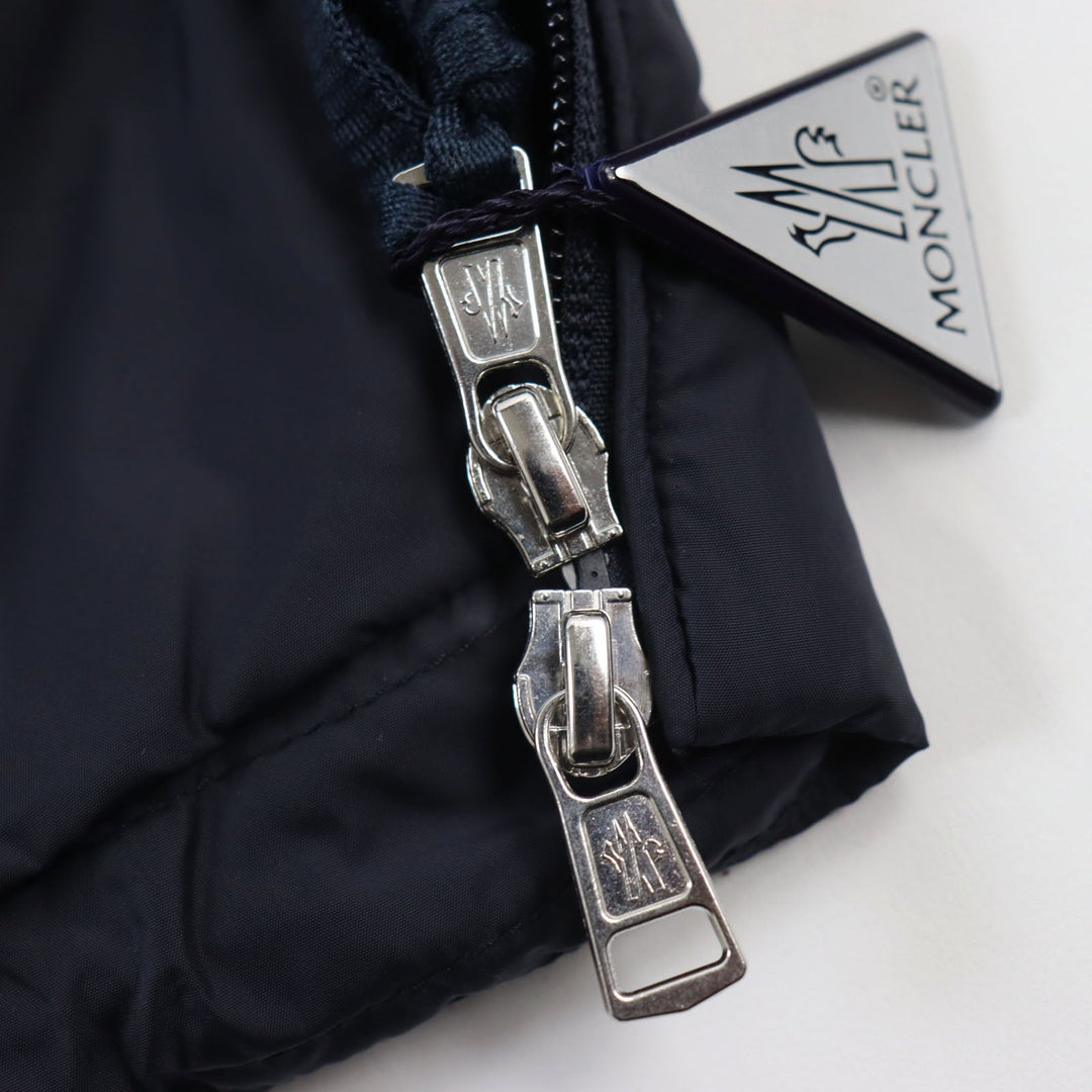 MONCLER Down jacket Outer: 100% nylon, Lining: 100% nylon, Filling: 90% down, Filling: 10% feather, Part: 100% nylon Dark navy SERVIERES mens 4 Used Authentic