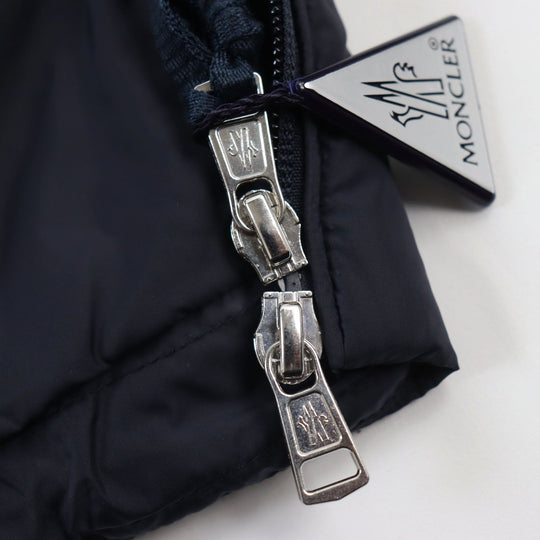 MONCLER Down jacket Outer: 100% nylon, Lining: 100% nylon, Filling: 90% down, Filling: 10% feather, Part: 100% nylon Dark navy SERVIERES mens 4 Used Authentic