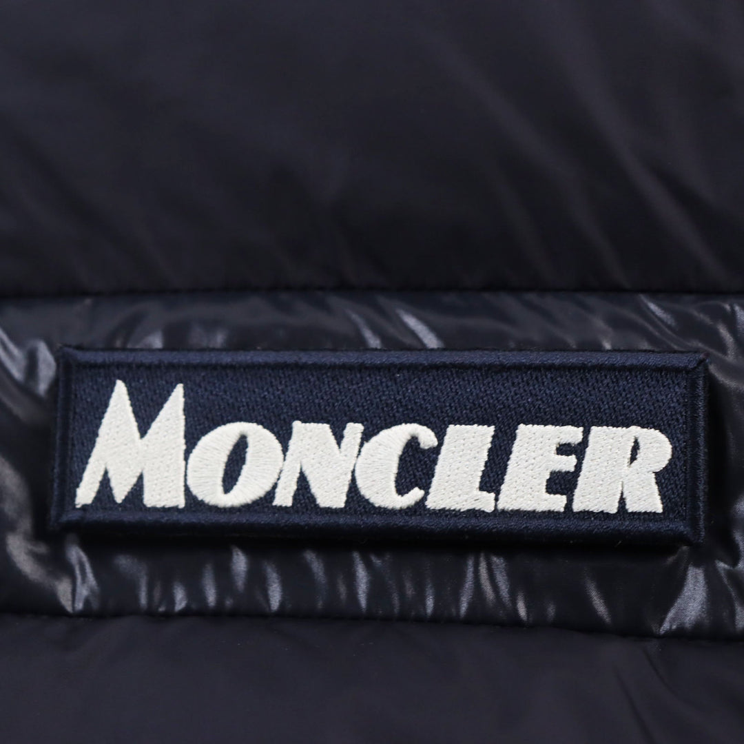 MONCLER Down jacket Outer: 100% nylon, Lining: 100% nylon, Filling: 90% down, Filling: 10% feather, Part: 100% nylon Dark navy SERVIERES mens 4 Used Authentic