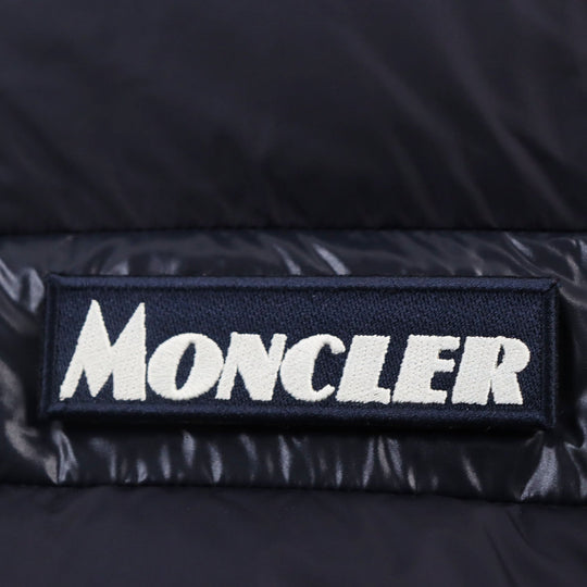 MONCLER Down jacket Outer: 100% nylon, Lining: 100% nylon, Filling: 90% down, Filling: 10% feather, Part: 100% nylon Dark navy SERVIERES mens 4 Used Authentic
